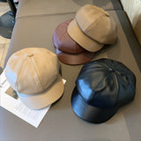 ラウンドレザーキャスケット