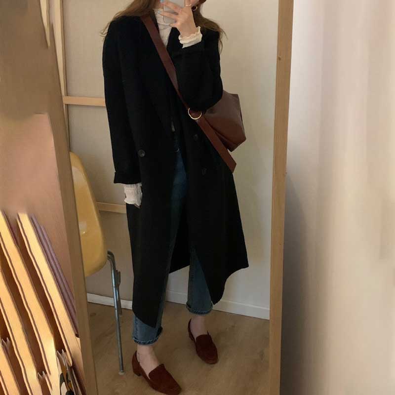 オーバーロングピーコート