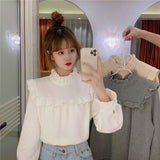 フロントフリルリブトップス