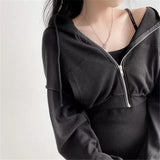 ショートパーカー&キャミワンピースSET