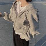 ボリュームスリーブパーカー