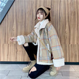 モカチェックフライトジャケット