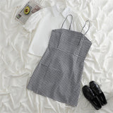 ギンガムキャミワンピース&フリルブラウスSET