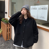 クルーネックシンプルカーディガン