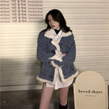 リバーシブルボアデニムジャケット