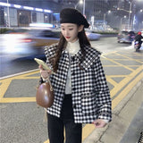 フレンチカラーギンガムアウター