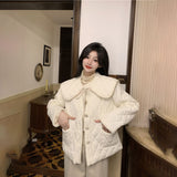 ビッグカラーキルティングジャケット