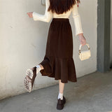 ミモレスリットマーメイドスカート