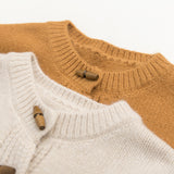 トグルボタンニットアウター