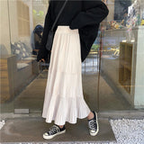 プリーツティアードロングスカート