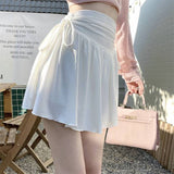 シフォンレイヤードミニスカート