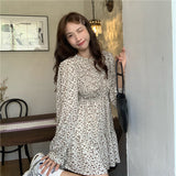 小花シフォンワンピース