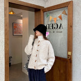 トグルボタンニットアウター