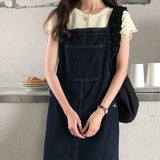 ナチュラルサロペットワンピース