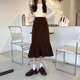 ミモレスリットマーメイドスカート