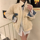 リバーシブルボアデニムジャケット