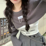 レイヤードスウェット&キャミソールSET