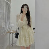 オーガンジーティアードワンピース