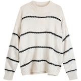 ウェーブボーダーニット