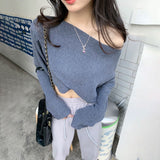 ワンショルダーカシュクールトップス