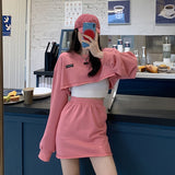 クロップドプルオーバー&タイトスカートSET