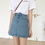 デニムタイトスカート