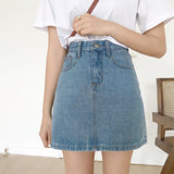 デニムタイトスカート