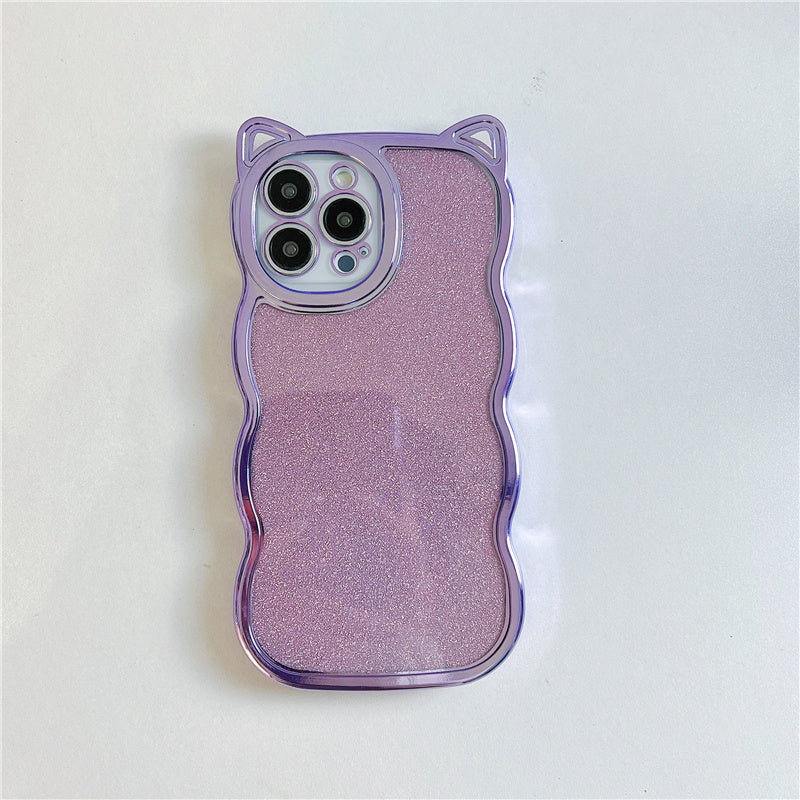 キャットグリッターiPhoneケース