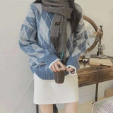 ペールアーガイルニット