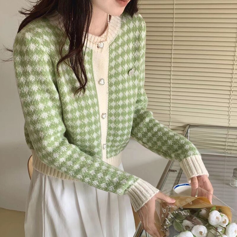 パステルツイードカーディガン