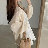 ノースリーブワンピース&ルーズカーディガンSET