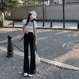 サイドタイフレアパンツ