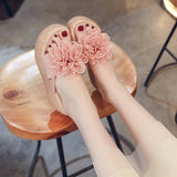 ワンポイントウェッジソールサンダル