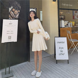 2typeリブニットワンピース