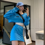 クロップドプルオーバー&タイトスカートSET