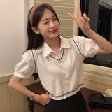 スクールニットベストトップス