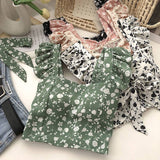 フリルシフォンビスチェ