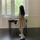 小花シフォンワンピース