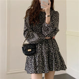 小花シフォンワンピース