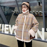 モカチェックフライトジャケット