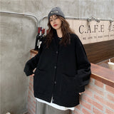 クルーネックシンプルカーディガン