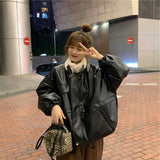 ブラックレザーフライトジャケット