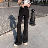 サイドタイフレアパンツ