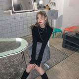 ウエストタイショートロンT