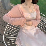 ショートシアーカーディガン