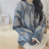 ペールアーガイルニット