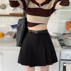 ワイドプリーツスカート