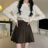 プリーツミニスカート