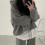 リラックスボタンパーカー&パンツSET