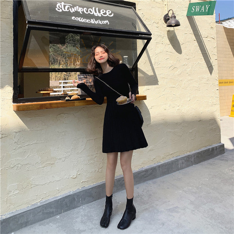 2typeリブニットワンピース